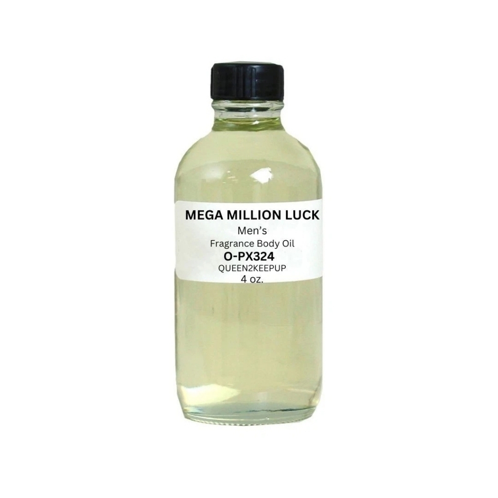 Mega Million Luck (Men) Body Oil 4 oz Fragrance All Natural Pure Uncut Scent